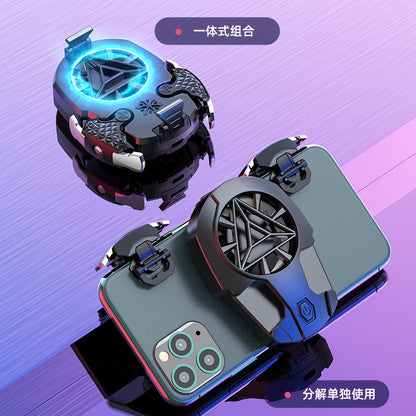 Rechargeable mobile phone radiator eat chicken artifact integrated 2-in-1 Z02 heat-eating chicken artifact suit