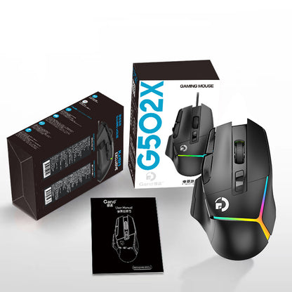 Value Explosions G502X E-sports Game Mouse Wired Macro RGB Internet Cafe usb Press Gun Macro Definition Eat Chicken cf