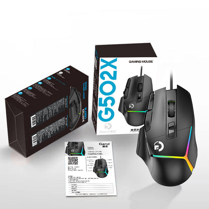 Value Explosions G502X E-sports Game Mouse Wired Macro RGB Internet Cafe usb Press Gun Macro Definition Eat Chicken cf
