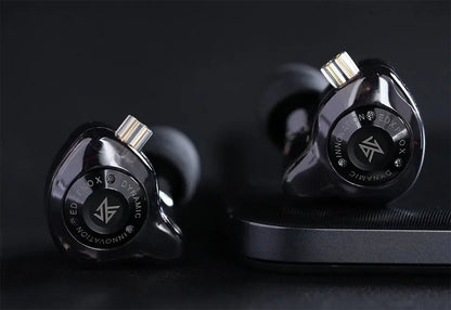 Auriculares KZ com Fio e Microfone | Som Hi-Fi