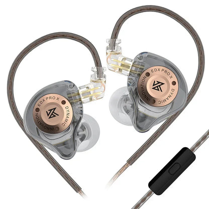 Auriculares KZ com Fio e Microfone | Som Hi-Fi