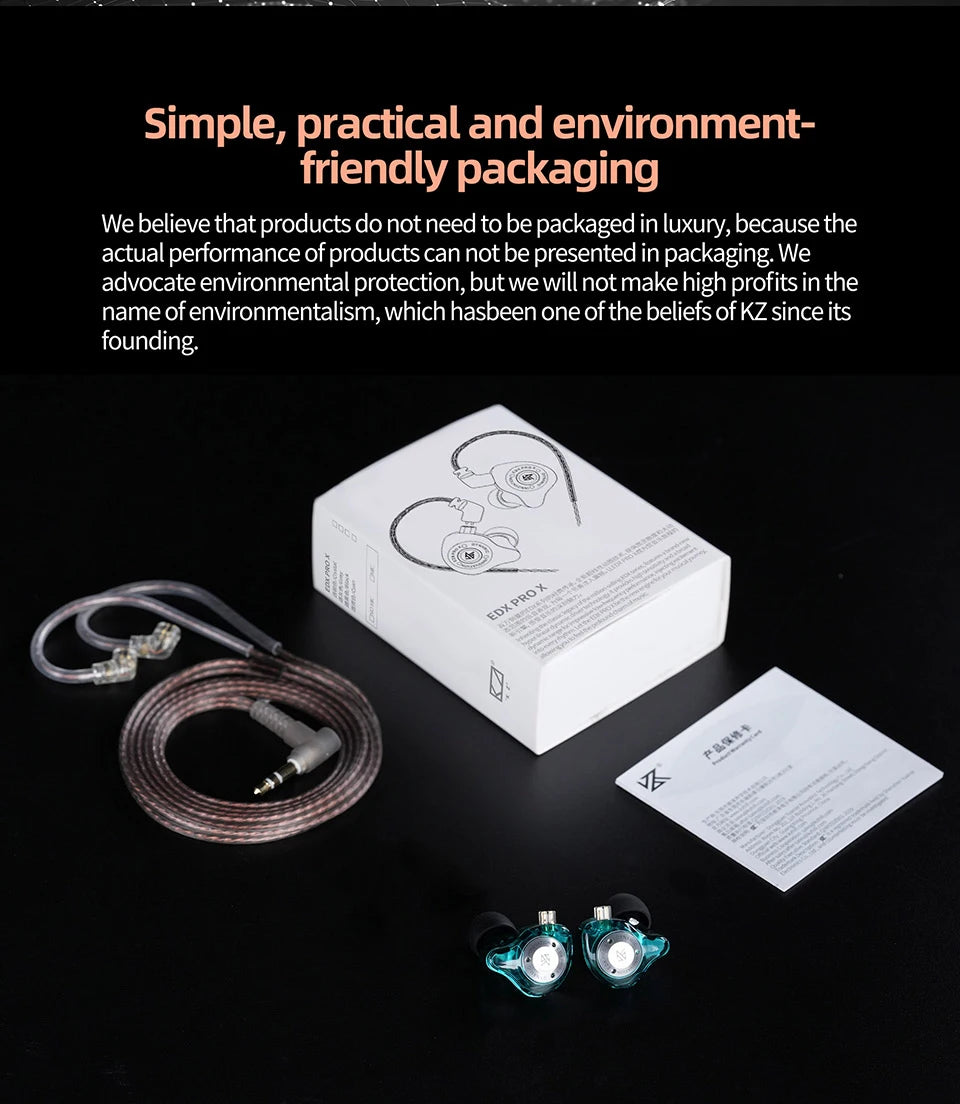 Auriculares KZ com Fio e Microfone | Som Hi-Fi