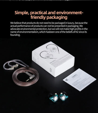 Auriculares KZ com Fio e Microfone | Som Hi-Fi