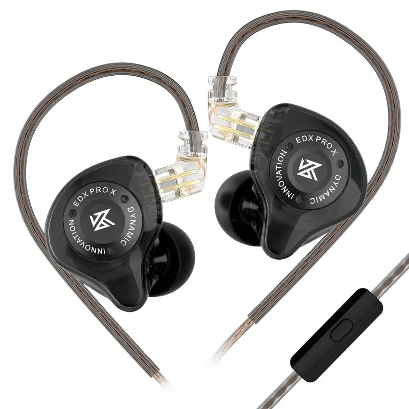 Auriculares KZ com Fio e Microfone | Som Hi-Fi