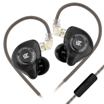 Auriculares KZ com Fio e Microfone | Som Hi-Fi
