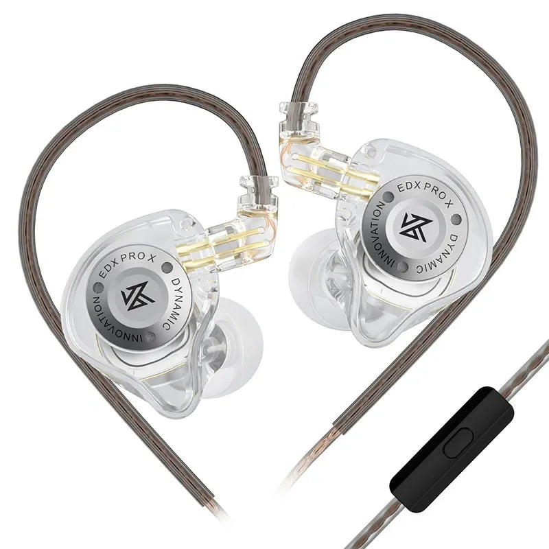 Auriculares KZ com Fio e Microfone | Som Hi-Fi