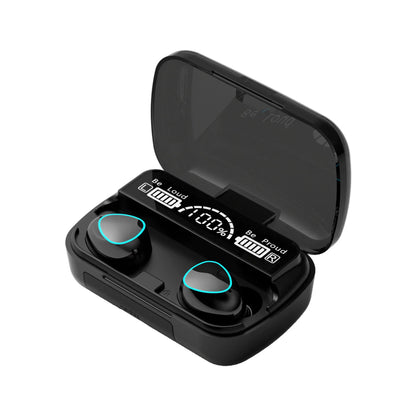 9D Stereo Surround Sound Bluetooth Earphones Sports In-Ear Wireless Headphones Featuring LED Digital Battery Display