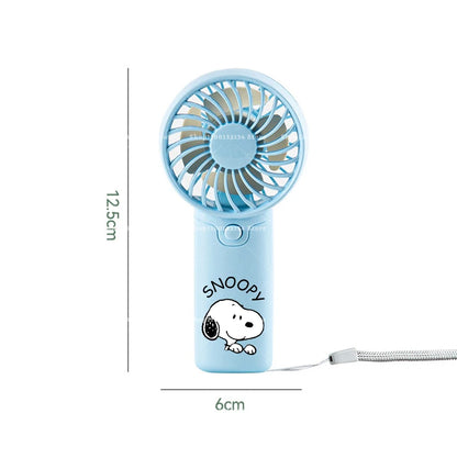 Kawaii Snoopys Portable Fan Convenient Small Fan Summer Pocket Hand-held Fans Lightweight Handheld Mini Fan Air Coolers Gift