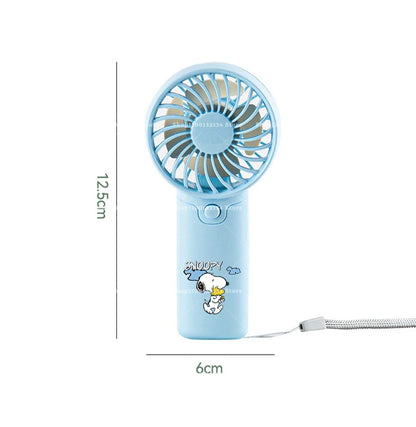 Kawaii Snoopys Portable Fan Convenient Small Fan Summer Pocket Hand-held Fans Lightweight Handheld Mini Fan Air Coolers Gift