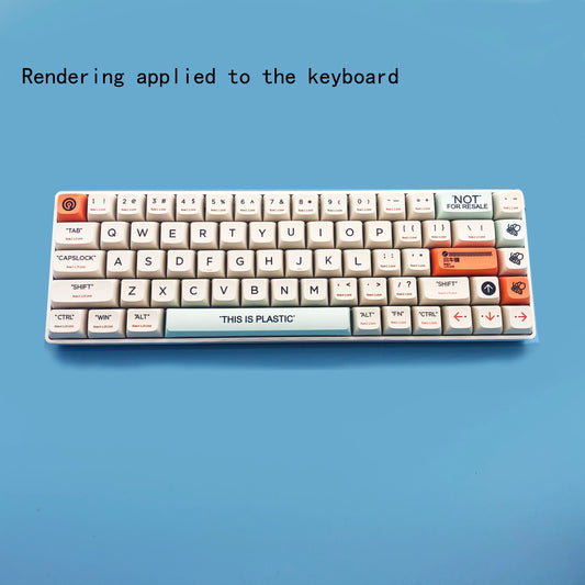 Conjunto de teclas PBT em branco-creme com perfil XDA