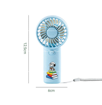 Kawaii Snoopys Portable Fan Convenient Small Fan Summer Pocket Hand-held Fans Lightweight Handheld Mini Fan Air Coolers Gift