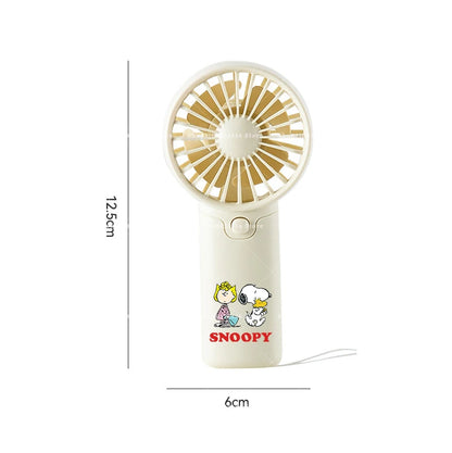 Kawaii Snoopys Portable Fan Convenient Small Fan Summer Pocket Hand-held Fans Lightweight Handheld Mini Fan Air Coolers Gift
