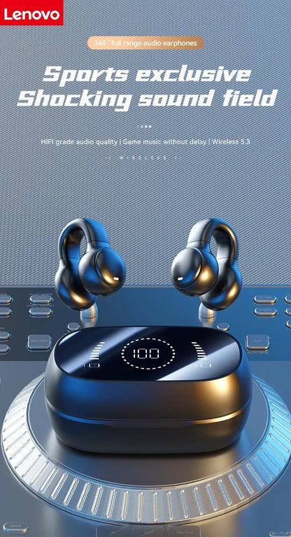 Lenovo High Quality Bone Conduction Wireless Earphones Bluetooth Noise Reduction Sports Earphones Suitable for Xiaomi Iphone
